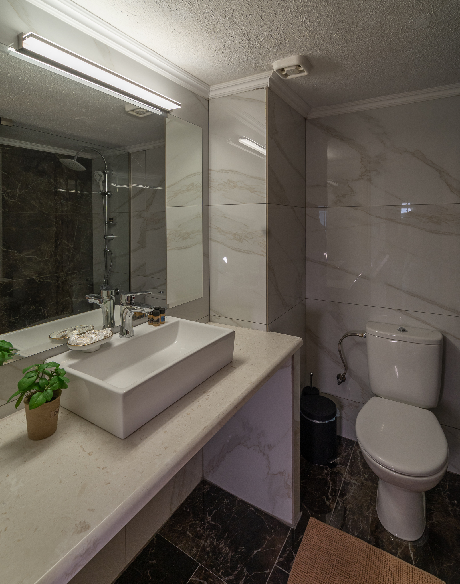Modern marble bathroom